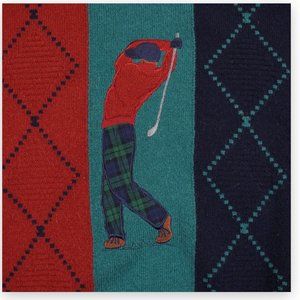 St. Michael Marks & Spencer Sweater Mens Extra Large Pure Lambswool Golf Argyle